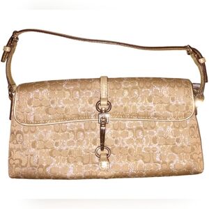 Coach | RAR Hampton Y2K Metallic Optic Signature Pouch Demi vtg Evening Bag 8946